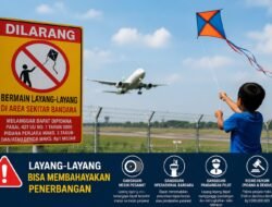 Layang-Layang Bisa Ganggu Penerbangan, Ini Bahayanya Jika Bermain Dekat Bandara