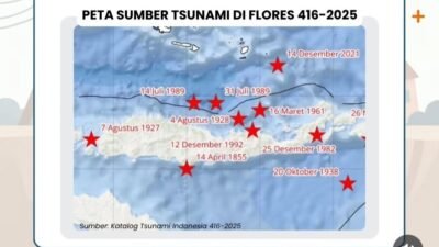 Bumi Flores Berkali-kali Bergerak, Ini Catatan Sejarah Gempa dan Tsunami Sejak 1648