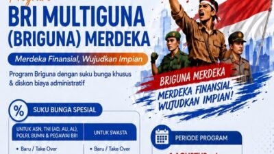 BRI Tawarkan Bunga Mulai 8,17 Persen Lewat Briguna Merdeka, Berlaku hingga Akhir Agustus